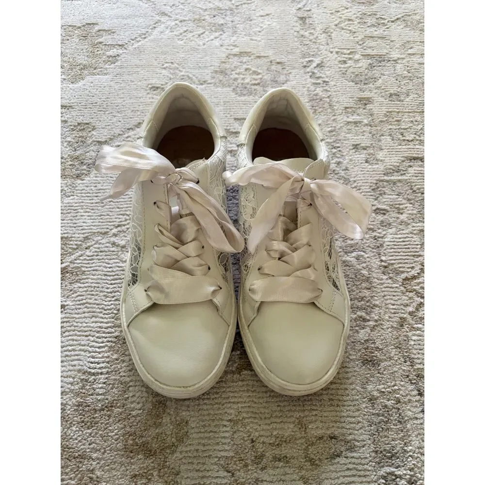 Dolce Vita Lace Ribbon Wedding Sneakers - Picture 3 of 6